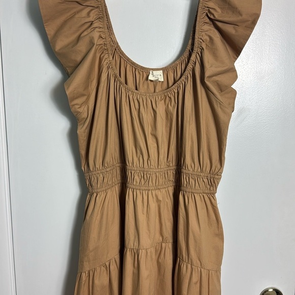 Marea By Liz Joy JANE DRESS Camel Tan Size Large - Picture 3 of 12